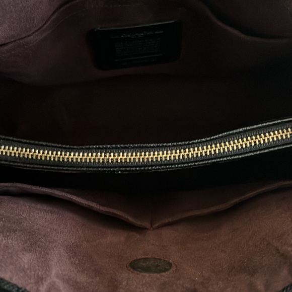 COACH F57527 SMALL MARGOT CARRYALL CROSSGRAIN LEATHER BLACK - Picture 15 of 16